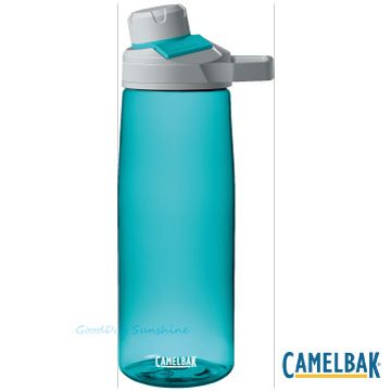 全新設計◎磁力瓶嘴蓋CamelBak CB1512402075 -750ml 戶外運動水瓶 玻璃藍