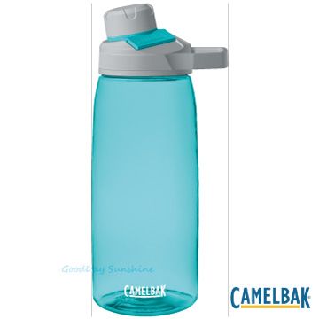 全新設計◎磁力瓶嘴蓋CamelBak CB1513402001 -1000ml 戶外運動水瓶 玻璃藍