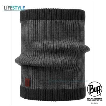 BUFF Lifestyle BFL116047 針織保暖領巾 黯夜黑 DEE