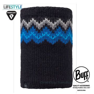 BUFF Lifestyle BFL116020 針織保暖領巾 鋸齒黑 DANKE