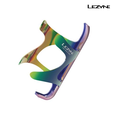 LEZYNE CNC水壺架/CNC CAGE 電鍍彩虹色