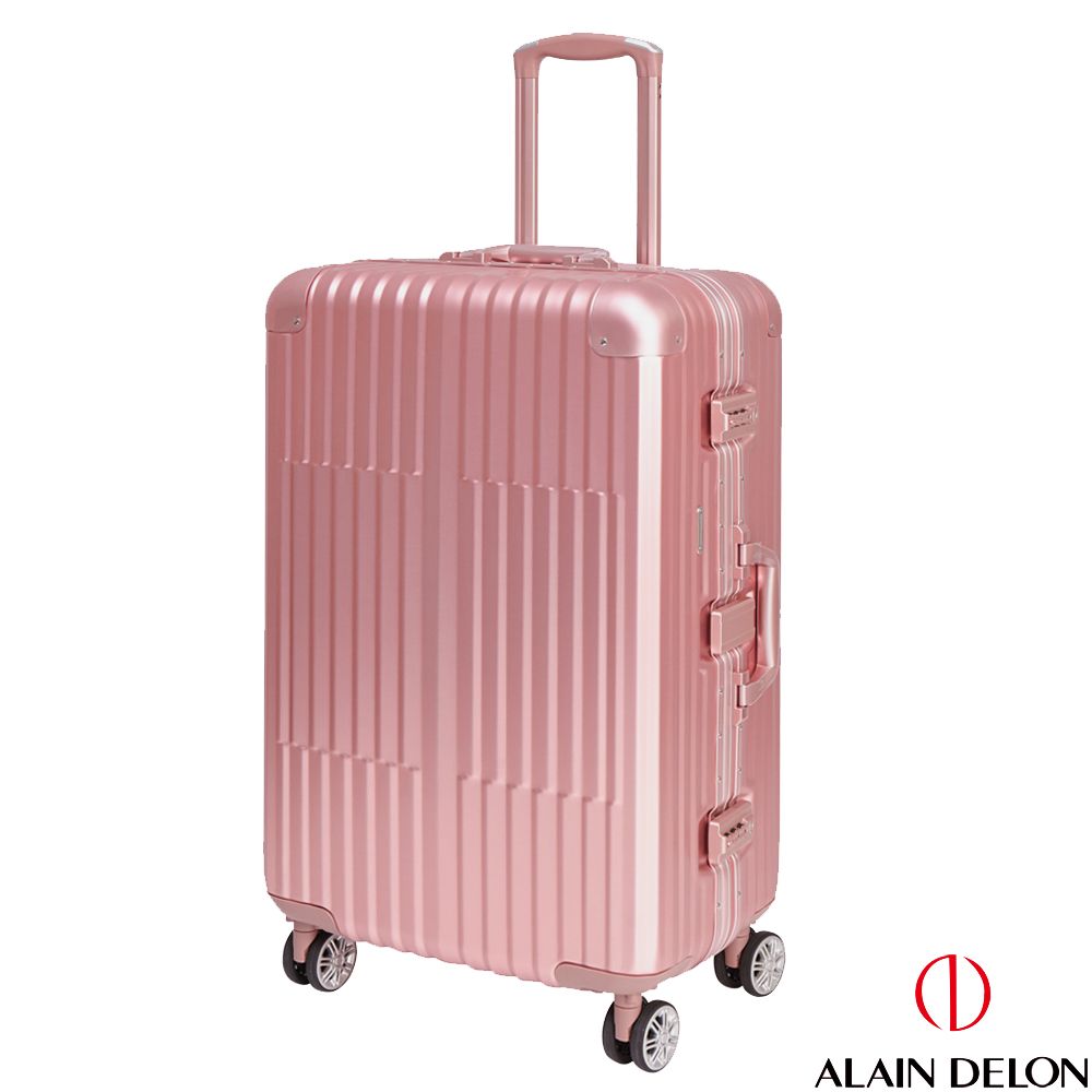 ALAIN DELON 亞蘭德倫   25吋 絕代風華系列全鋁製旅行箱 (粉紅)
