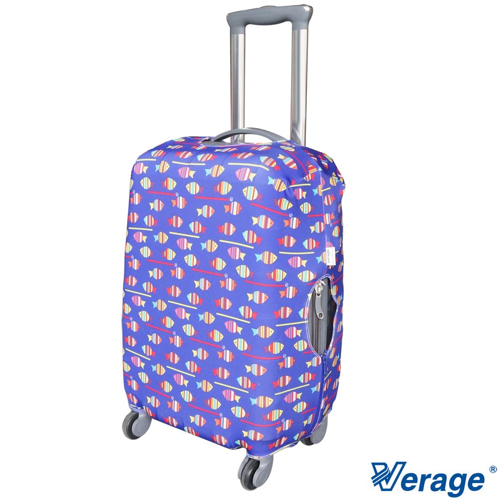 Verage 維麗杰   彈性花樣旅行箱保護套 M (彩虹魚)