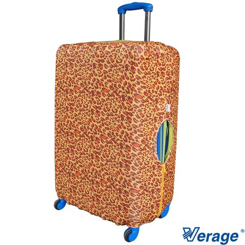 適用於28"~30"行李箱Verage 維麗杰 彈性花樣旅行箱保護套 L (豹紋)