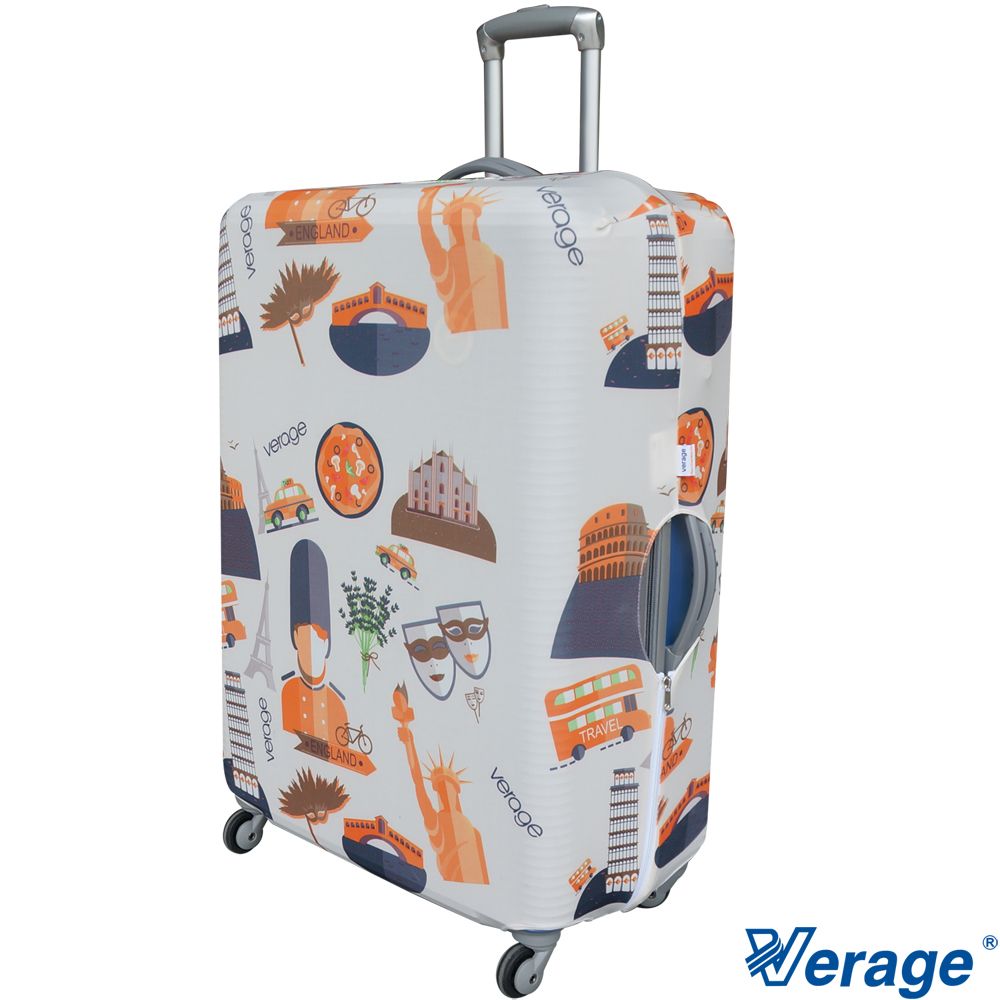 Verage 維麗杰   彈性花樣旅行箱保護套 S (英倫風)