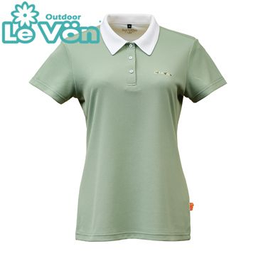 LeVon LV7426 - 女吸濕排汗抗UV短袖POLO衫 - 森林綠《 MIT台灣製造 / 排汗快乾 / 抗紫外線 / 輕薄舒適   》