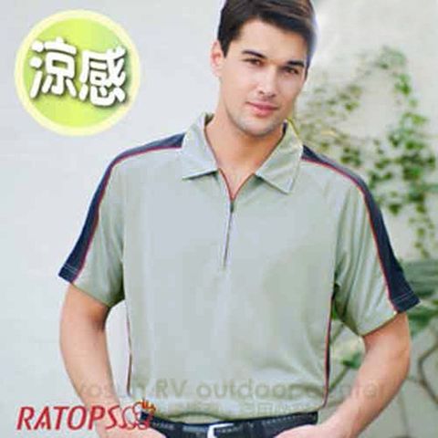 RATOPS 瑞多仕 - 男款 THERMOCOOL 排汗休閒短袖翻領POLO衫_DB8480 灰色