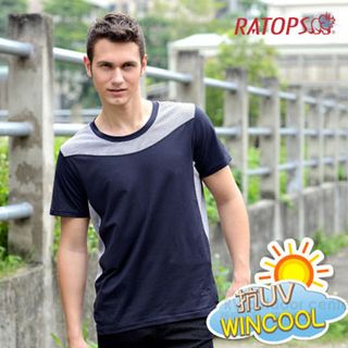 【RATOPS】WINCOOL 男款 輕量透氣彈性涼感衣/ DB8532 黑色