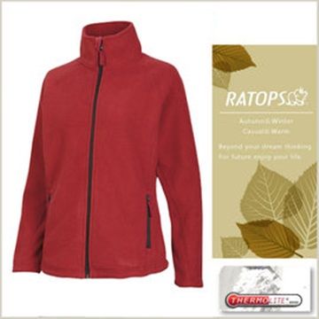 瑞多仕-RATOPS 女款 Thermolite 推毛防潑水夾克.禦寒外套_DH6123 玫瑰紅色 V1