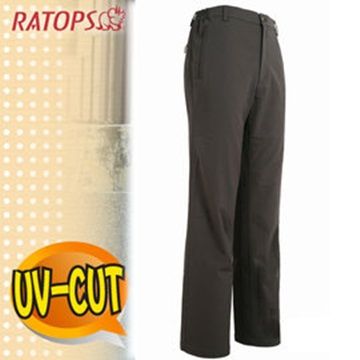 RATOPS 瑞多仕 - 男彈性刷毛抗UV保暖長褲(拉鍊口袋)_DA3642 深褐色 V1