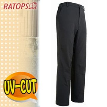 RATOPS 瑞多仕 - 男彈性刷毛抗UV保暖長褲(基本款)_DA3643 黑色 V1