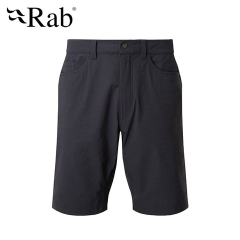 RAB 【英國 】Stryker Shorts 防潑水輕量軟殼短褲 男款 烏木灰 #QFU39