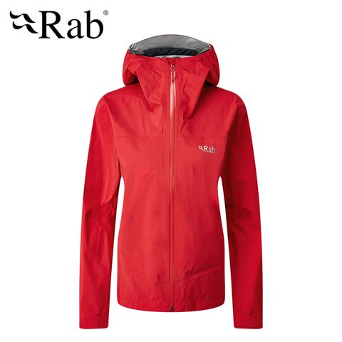 【英國 RAB】Meridian Jacket 連帽防水外套 女款 紅寶石 #QWG45