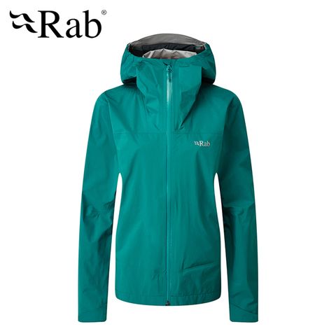 RAB 【英國 】Meridian Jacket 連帽防水外套 女款 亞特蘭提斯 #QWG45