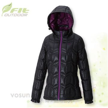 FIT 維特 女新款 超輕量羽絨外套/防風.質輕/經典黑 EW2306