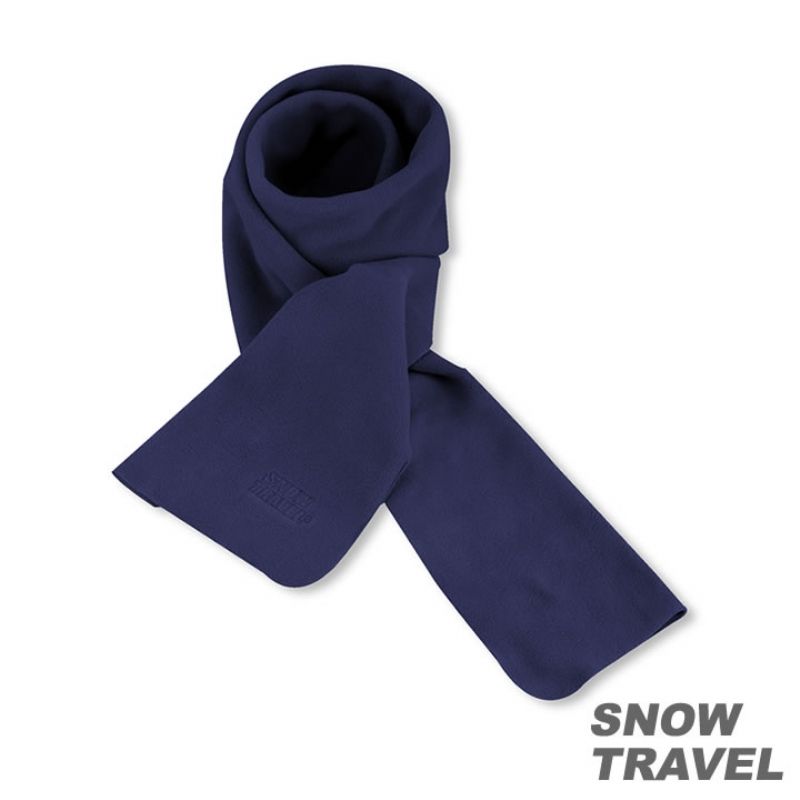 SNOW TRAVEL 雪之旅  POLARTEC 透氣保暖圍巾(藍色)