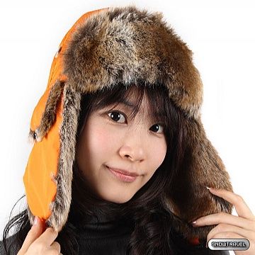 SNOW TRAVEL 極地保暖遮耳帽(橘色)