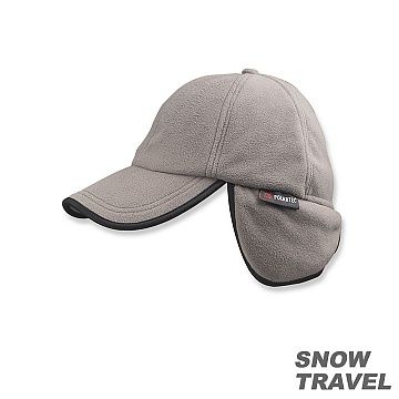 SNOW TRAVEL 雪之旅 WINDBLOC 防風保暖遮耳棒球帽(灰色)