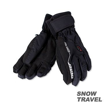 SNOW TRAVEL PRIMALOFT+GTX 防水保暖手套(黑色)
