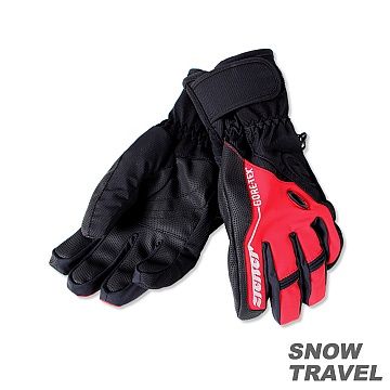 SNOW TRAVEL PRIMALOFT+GTX 防水保暖手套(紅色)