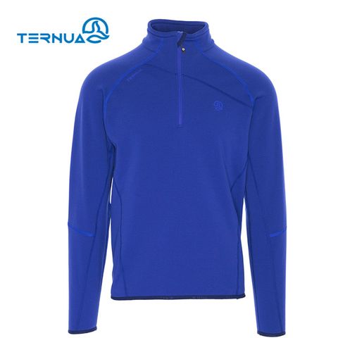 TERNUA 男Power Stretch Pro半門襟保暖上衣1206561 / 2189亮藍