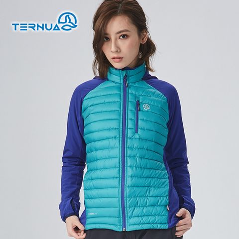 TERNUA 女Primaloft異材質保暖外套1642970 / 2559綠藍