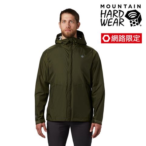 【Mountain Hardwear】Acadia Jacket 輕量防水外套 男款 深軍綠 #1874541 (網路獨家限定款)