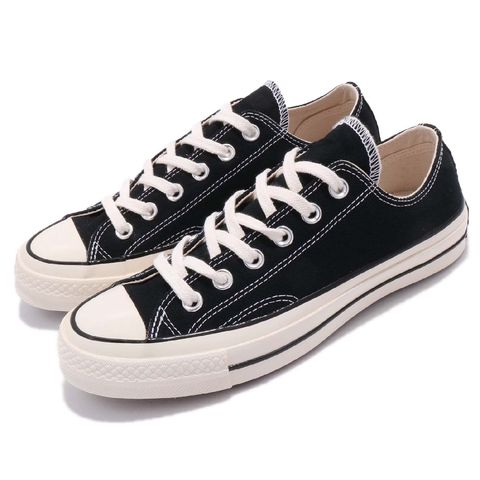 CONVERSE 休閒鞋 Chuck Taylor All Star 70 男女鞋 黑 米白 復古 低筒 情侶鞋 帆布鞋 1970 162058C