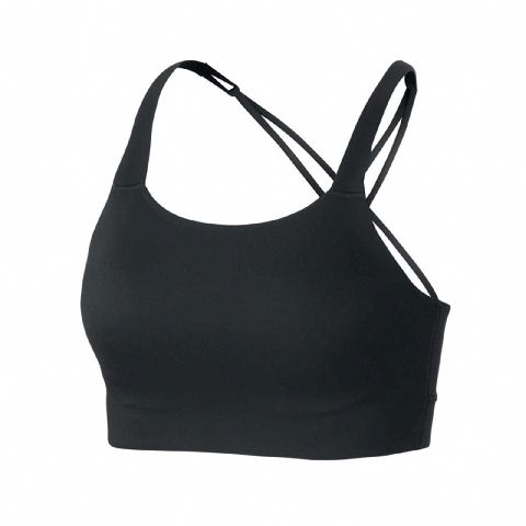 NIKE 耐吉 運動內衣 Swoosh Luxe Bra 女款 中度支撐 Dri-FIT 吸濕排汗 快乾 黑 CJ0545010 CJ0545-010