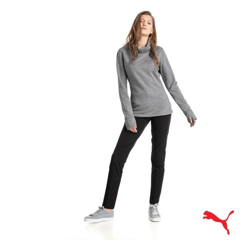 PUMA GOLF COZY PULLOVER 女高領運動長袖 灰 576146 02