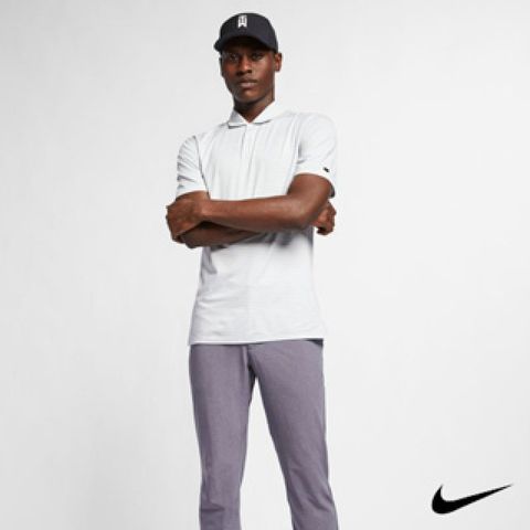 NIKE 耐吉 Dri-FIT TigerWoods  男 條紋高爾夫Polo BQ6722-043