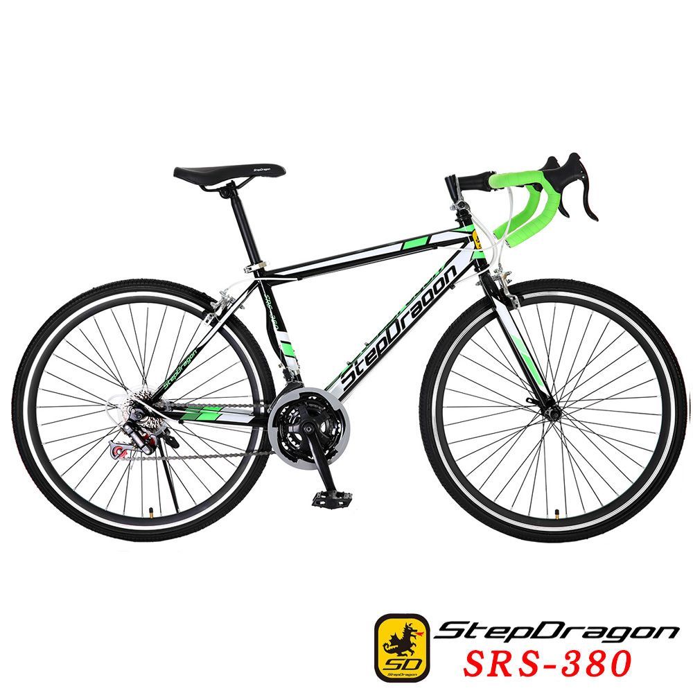 StepDragon (客約)SRS-380 高碳鋼異型管 24速 建大外胎 彎把公路車 (5配色可選)90%出貨DIY版