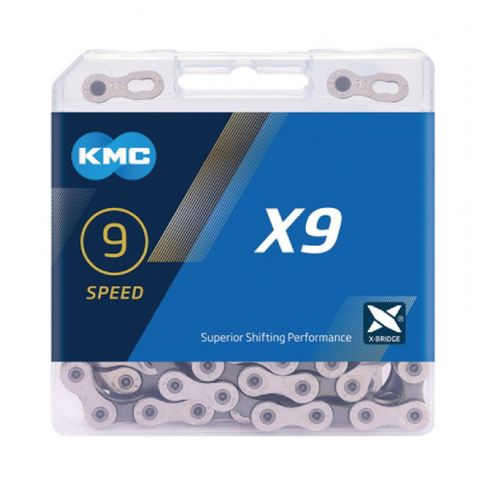 KMC X9 九速鏈條(銀灰色)