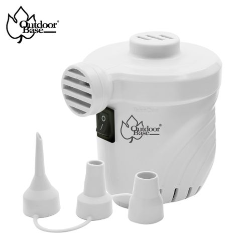 OutdoorBase  颶風 充氣床用 電動充氣幫浦 (白或粉紅 顏色隨機出貨)