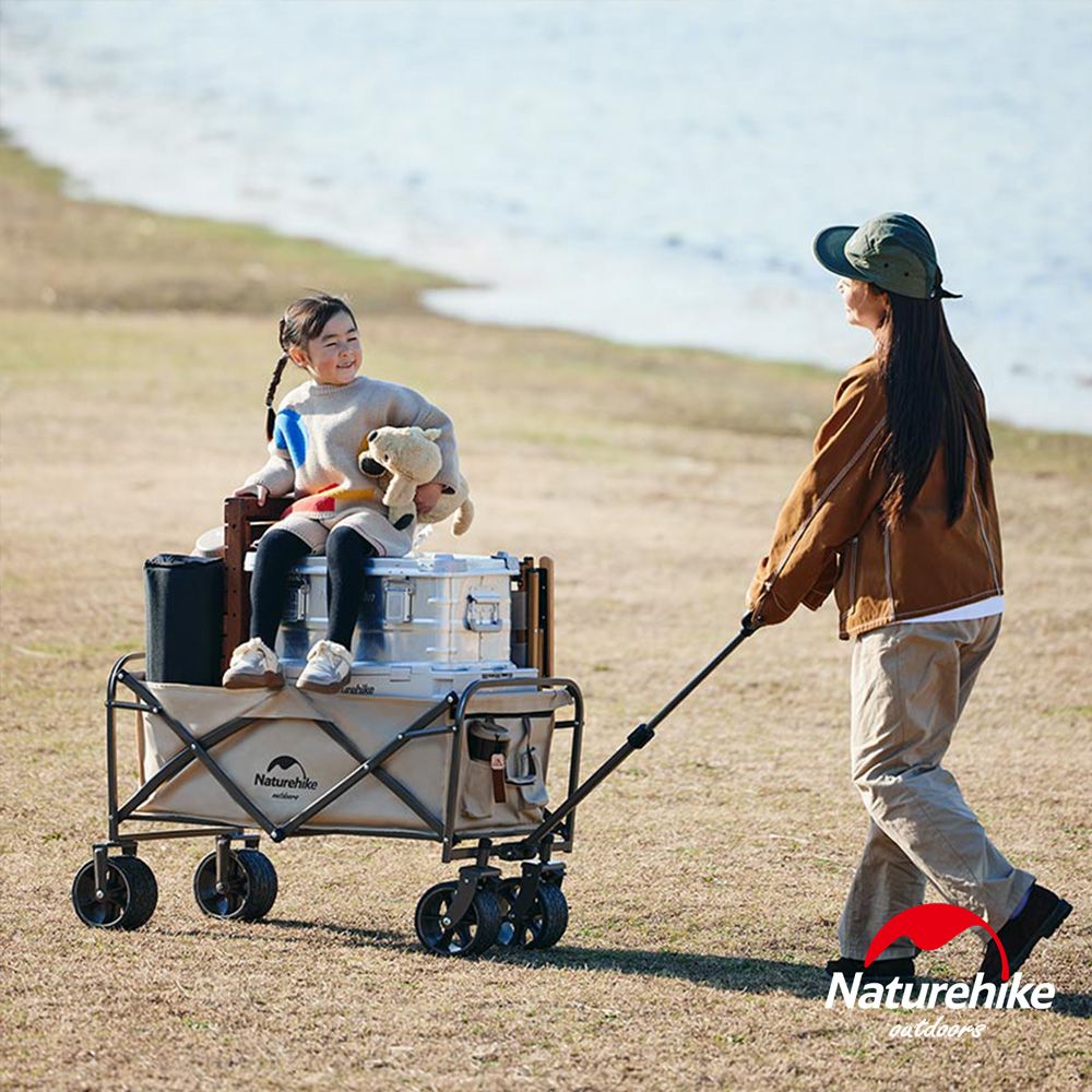 Naturehike  多用途露營便攜摺疊置物手推車 裝備車