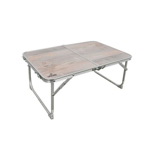 LIFECODE 橡木紋便攜鋁合金折疊桌60x40cm 