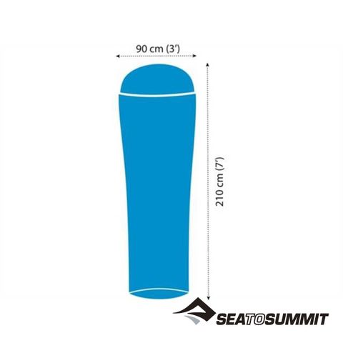 SEA TO SUMMIT Coolmax 睡袋內套 水藍 #可機洗 #快乾