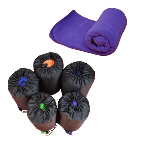 May Shop【2017102400】露營必備新款抓絨睡袋加厚 超輕午休睡袋 多色選擇