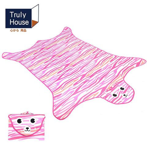 【Truly House】可愛動物野餐墊/地墊/防潮墊/寶寶爬行/地布(一般款)(粉色)