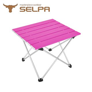 【韓國SELPA】炫彩鋁合金蛋捲桌/摺疊桌/露營桌/登山(一般款 桃色)