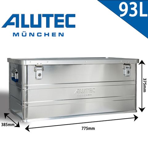 ALUTEC ALUTEC德國鋁箱 台灣總代理-輕量化鋁箱 工具收納 露營收納(93L) 大容量好收納/側邊雙提把移動不費力/防塵防水收納箱