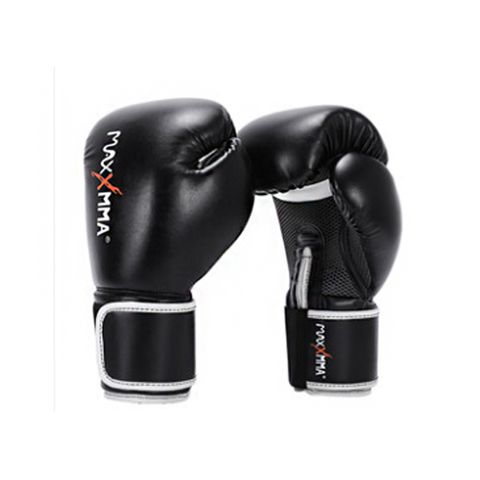 MaxxMMA 戰鬥款拳擊手套(黑)散打/搏擊/MMA/格鬥/拳擊