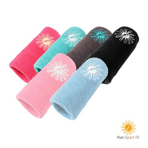 Fun Sport 趣運動 fit 艾力兒運動護 腕(長版吸汗款)2入(吸汗護 腕/毛巾護 腕)