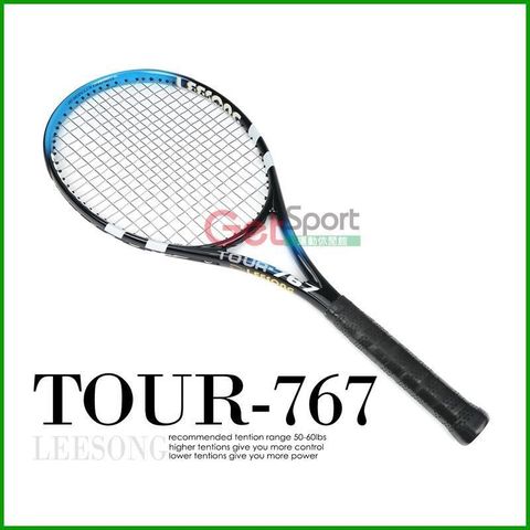 GetSport 【南紡購物中心】 蛋形網球拍TOUR-767(選手拍/LEESONG/網拍/攻擊拍)【運動休閒館】