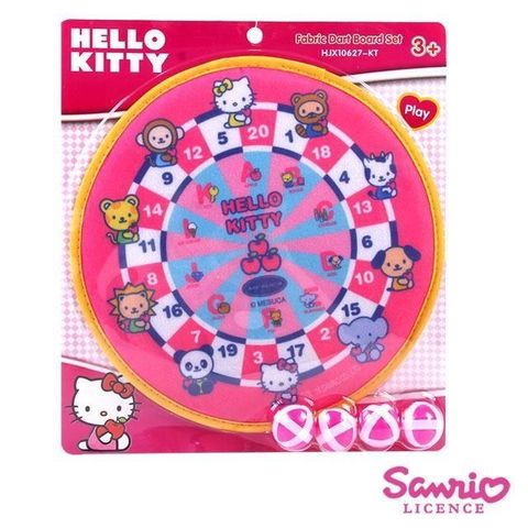 Sanrio 三麗鷗 【南紡購物中心】 凱蒂貓KITTY黏巴球 安全飛鏢球 二入一組 HJX10627-KT