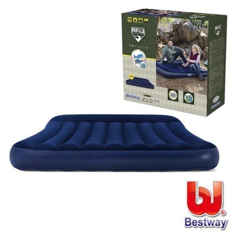 BESTWAY 【南紡購物中心】 植絨雙人加大充氣床67682 