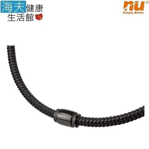 【南紡購物中心】 【海夫健康生活館】恩悠數位 NU 鈦鍺能量精品 愛琴海項圈-9 男款 黑鋼 