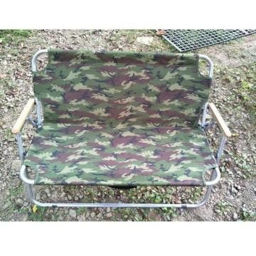 【南紡購物中心】 露營迷彩軍風雙人折疊椅.使用600D牛津布料