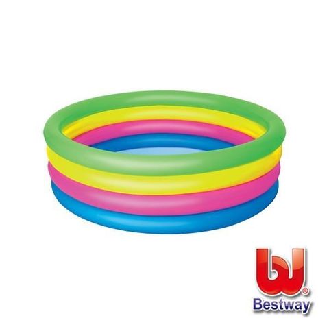 BESTWAY 【南紡購物中心】 彩虹四環充氣水池直徑157cm