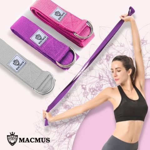 MACMUS 【南紡購物中心】 瑜珈拉力帶瑜伽輔助拉力繩健身運動深蹲瑜珈專注體式並伸展關節